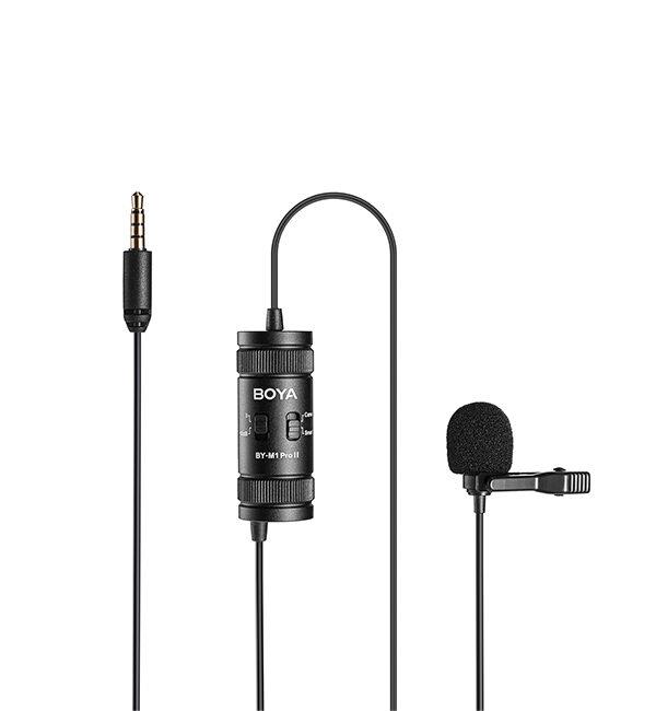BOYA BY-M1 PRO II WIRED MIC PROFESSIONAL LAVALIER MIC – JACK 6M CABLE CAMERA SMARTPHONE TABLET